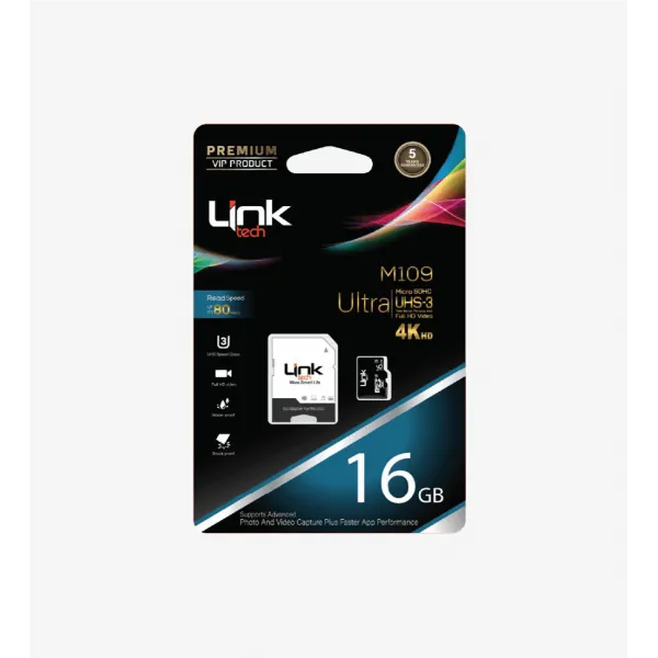 M109 16GB Mikro SD 4K Ultra Hafıza Kartı