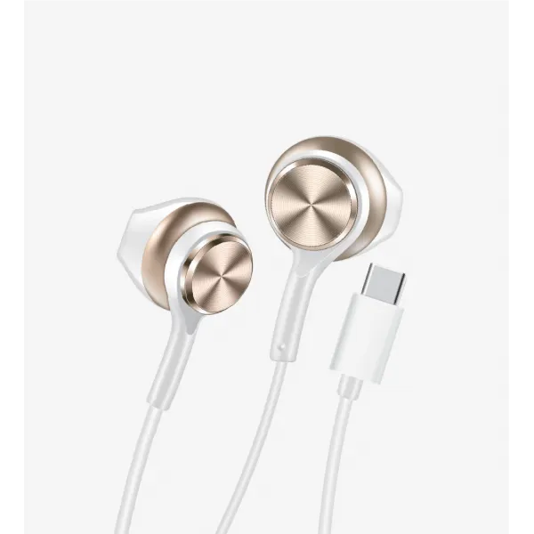 H75 EarPhone Yüksek Bas Mikrofonlu Tip-C Kulak İçi Kablolu Kulaklık