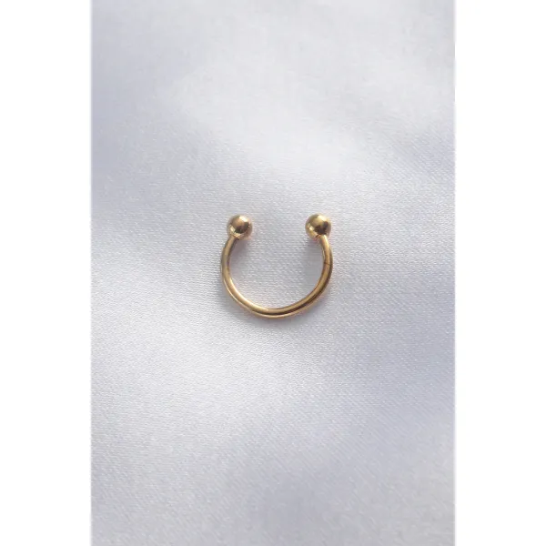 316L Cerrahi Çelik Minimal Toplu Gold Renk Halka Piercing